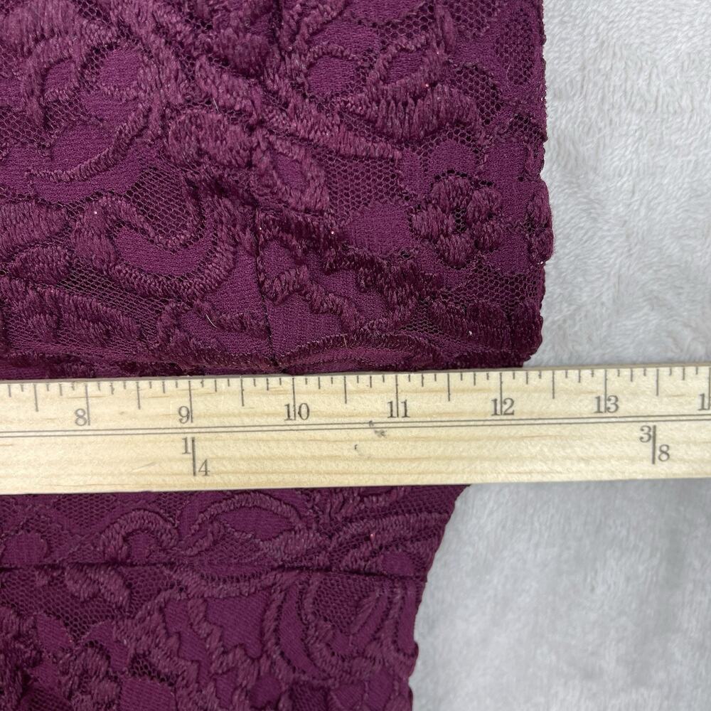 Honey & Rosie Plum Lace Glitter Cocktail Dress S Elena Gilbert Vampire Diaries - Picture 11 of 14